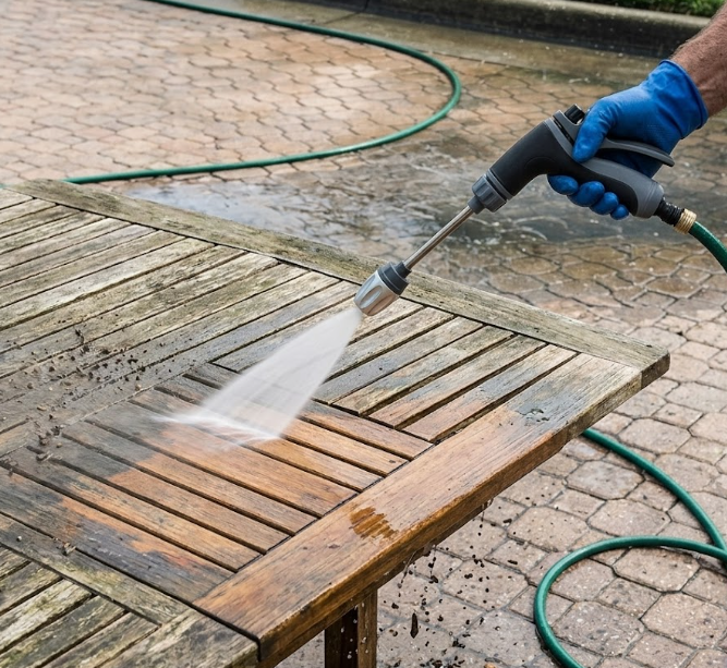 Wood Deck Cleaning